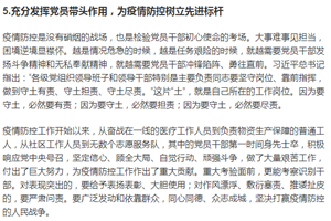 充分<em>發揮</em><em>黨員</em>帶頭作用，為疫情防控樹立先進標桿