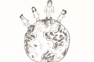 進(jìn)化：<em>生物學(xué)</em>中是指種群里的遺傳性狀在世代之間的變化